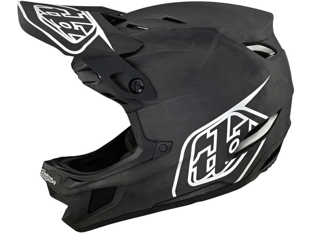 Troy Lee D4 Carbon Stealth Helmet - Basalt Bike and Ski